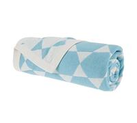 BB14004.01 Mix and Match Jacquard Manta de Noukie, turquesa/Beige, 75x100cm