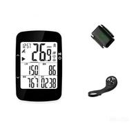 BB16S Computadora inalámbrica for bicicleta con GPS, velocímetro y odómetro for ciclismo con Bluetooth for carretera MTB(BB16S+Cadence Sensor)