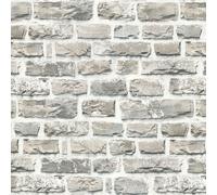 BB51122-Bricks y Más Muro de Piedra Efecto Gris Plateado Galerie Papel Pintado