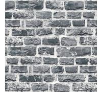 BB51123-Bricks y Más Muro de Piedra Efecto Gris Plateado Galerie Papel Pintado