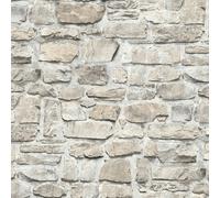 BB51130-Bricks y Más Muro de Piedra Ladrillo Efecto Gris Plateado Galerie Papel
