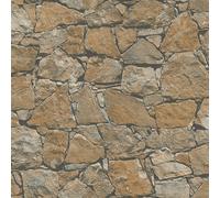 BB51138-Bricks y Más Muro de Piedra Ladrillo Efecto Bronce Marrón Galerie Papel