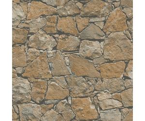 BB51138-Bricks y Más Muro de Piedra Ladrillo Efecto Bronce Marrón Galerie Papel