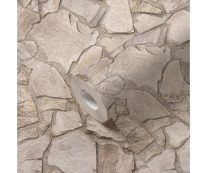 BB51143-Ladrillos Y Más Efecto De Pared De Ladrillo Beige Galerie
