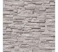 BB51150-Ladrillos Y Más Papel Tapiz Efecto De Ladrillo Gris Plateado Galerie