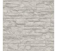 BB51154-Ladrillos Y Más Ladrillo De Placa Papel Tapiz Plateado Galerie