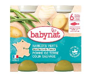 Bbabybio Menu du Jour Potito de Patatas, Judías Verdes y Merluza Salvaje a partir de 6 meses 2 x 200g