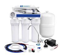 Bbagua EUR-50 BP - Equipo de Ósmosis Inversa 5 Etapas con Bomba para Casa | Reduce Cal, Cloro y Sales | Agua Purificada de Baja Mineralización | Sistema Bajo Fregadero con Filtros y Membrana