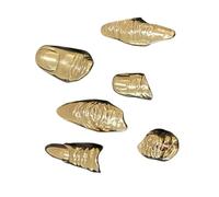 Bbajszx 6 uds De aros cómodos para uñas, anillos geométricos de, anillos con punta de uñas para declaraciones de diarias, joyería para dedos en varias ocasiones