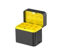 Bbajszx Base de Carga de batería compacta de 8 Ranuras con Entrada Tipo C y Luces LED para Celdas Recargables 2A 3A para Dispositivos de batería de Juguete para Viajes a casa