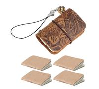 Bbajszx Bolsillo de compacto Elegante cuaderno de bocetos de bolsillo encuadernado en con llavero para viajeros y cronistas Elegante cuaderno en miniatura
