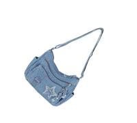 Bbajszx Bolsos de hombro Denims para mujer Bolsos vagabundos casuales Bolsos de hombro Bolso bandolera con correas ajustables Bolso de mano Bolsos cruzados Denims