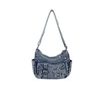 Bbajszx Bolsos de hombro Denims para mujer Bolsos vagabundos casuales Bolsos de hombro Bolso bandolera con correas ajustables Bolso de mano Bolsos cruzados Denims