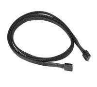 Bbajszx Cable de extensión de ventilador de 4 pines, cableado de cobre de 24 AWG para refrigeración por agua mejorada y cable de extensión macho a macho para ventilador con cubierta