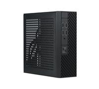 Bbajszx Caja de computadora ITX HTPC, Caja de Escritorio con 4 Puertos USB, Control Industrial para Cine en casa, Juegos de, computadora ITX