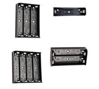 Bbajszx Caja de Soporte para batería 18650, Caja de Almacenamiento de batería de 3, 7 V, contenedor de de 1/2 / 3/4 Celdas para Dispositivo electrónico, Caja Retardante de, 4 Uds