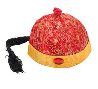 Bbajszx Casquillo trenzado Gorros de príncipe para niños para fotografía Sombrero de propietarios Sombrero de emperadores en China Dinastías Antiguos emperadores reales chinos para niños