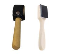 Bbajszx Cepillo de alambre para zapatos de baile de Ballet, cubierta protectora de PU, de madera, zapato de ante de salón, de caballo