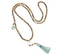 Bbajszx Collar de flecos de cuentas de madera ligero Brazalete de cuentas Cómodo para uso a largo plazo Ideal para viajeros Profesionales Collar de meditaciones Brazalete de cuentas en