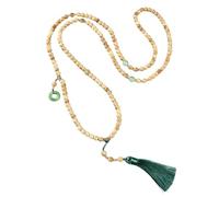 Bbajszx Collar de flecos de cuentas de madera ligero Brazalete de cuentas Cómodo para uso a largo plazo Ideal para viajeros Profesionales Collar de meditaciones Brazalete de cuentas en
