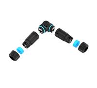Bbajszx Conector Ethernet Cat6 RJ45 8P8C a, acoplador Ethernet RJ45, diseño de Curva de 90 Grados para Enlace de Espacio pequeño