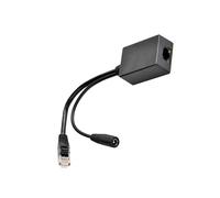 Bbajszx Convertidor Gigabit de 48 V y 10 W, Adaptador Gigabit de Velocidad para transmisión Estable de energía y Datos en Dispositivos de Internet, alimentación Neta a través de Ethernet