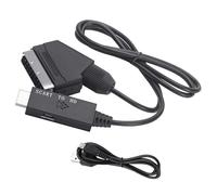 Bbajszx Convertidor SCART a HDTV de fácil conexión para integrar Dispositivos Antiguos de música y vídeo a Nueva Oferta Convertidor SCART a HDTV de bajo Consumo para Transferencia Estable