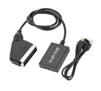 Bbajszx Convertidor SCART a HDTV de fácil conexión para integrar Dispositivos Antiguos de música y vídeo a Nueva Oferta Convertidor SCART a HDTV de bajo Consumo para Transferencia Estable