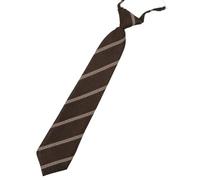 Bbajszx Corbata preatada ajustada Corbata JK a rayas a cuadros marrón vintage Pajarita universitaria japonesa con lazo para uniforme escolar preatada