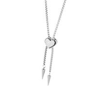 Bbajszx Corbatas elegantes móviles Diseño de corazón de acero inoxidable para ocasiones de regalo Cadena para cuello de acero inoxidable