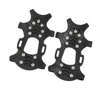 Bbajszx Crampones para montañismo aire libre, 11 dientes, escalada en, picos para nieve, cubiertas para zapatos de invierno, agarre con Clip