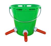 Bbajszx Cubo de alimentación para Ganado de Gran Capacidad de 8L, Cubo de para Leche de Ganado de Tipo Pesado para fácil Transporte y Limpieza, Botella de comedero Colgante