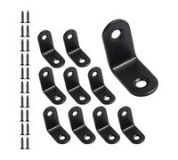 Bbajszx De 12 Soportes en L de Acero Inoxidable de Resistencia para Montaje de Muebles con Tornillos, Soporte para Juntas de Esquina
