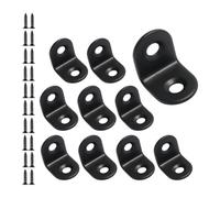 Bbajszx De 12 Soportes en L de Acero Inoxidable de Resistencia para Montaje de Muebles con Tornillos, Soporte para Juntas de Esquina