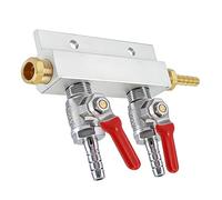 Bbajszx Distribuidor de CO2 de Metal Resistente para dispensación de Bebidas y Control de carbonatación, Herramienta de carbonatación de Cerveza
