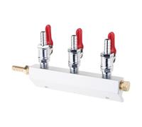 Bbajszx Distribuidor de CO2 de Metal Resistente para dispensación de Bebidas y Control de carbonatación, Herramienta de carbonatación de Cerveza