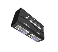 Bbajszx Divisor VGA de resolución Duplicadores 1 a 2 VGA para proyectores y Pantallas LCD con Funciones de administración de energía para proyectores Adaptador de monitores