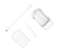 Bbajszx Estuche Powerbank con función de Carga súper rápida Estuche de para 2 Piezas Caja de batería 21700 para Dispositivos móviles Tabletas Power Institution Set