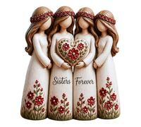 Bbajszx Figuras de Hermanas de Almas Estatua de Resina esculturas de Hermanas Decoraciones únicas para hogar Regalo de Amistad para Hermanas Mejores Amigas Adorno de para Mujer