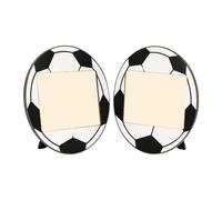 Bbajszx Juego de marcos de memoria de de madera, Football
