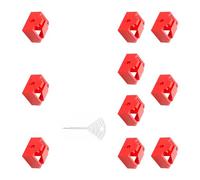 Bbajszx Juego de Tapas Antipolvo para Puerto Ethernet Profesional, 10 Uds, con Sistemas de Bloqueo a Prueba de, Tapones para Puerto Ethernet