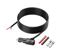Bbajszx Línea de Cable de alimentación DC12V 24V con botón de conmutación y fusibles Dobles Cable Macho a Desnudo para Bombas de Aire inversor Cable de extensión de alimentación para vehículos
