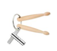 Bbajszx Llavero de baqueta en miniatura, llavero de madera inspirado en instrumentos musicales, accesorio para amantes de la música y miembros de la banda, regalo de percusión