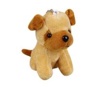 Bbajszx Llavero de Peluche de Pug en Miniatura y Pastor, Light Brown