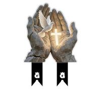 Bbajszx Mantenimiento Estaca Decorativa acrílica Fácil de Limpiar con un paño húmedo Adecuado para entornos de Cementerio y jardín Decoración navideña
