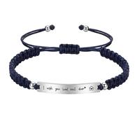 Bbajszx Pulsera de Cuerda con Nudo Personalizable para Regalos de graduación y Uso Diario, Cadena de Mano de Amistad Hecha a Mano, Regalo de graduación para camaradas