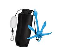 Bbajszx Sistemas de Amarre de rezón Plegables portátiles de 1, 5 Libras con Cuerda Resistente Amarre Ligero para Barcos de 700 g y 4 Puntas Ideal para embarcaciones pequeñas Inflables Bote Inflable