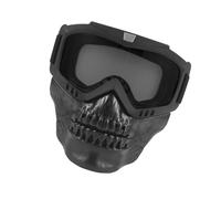 Bbajszx Y gafas de montar con cobertura facial, lentes desmontables y marco de TPU para uso en exteriores, patios y viajes Gafas de motocicleta Cubierta desmontable de Cubierta de esquí