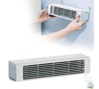 BBASILIYSD Ventilador de aire acondicionado portátil de carga inalámbrica, sin necesidad de taladrar, ventilador de pared para cocina, dormitorio, oficina, sala de estar