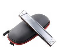 BBAUER armonica harmonica arpa de boca Armónica polifónica de 24 hoyos, estudiantes avanzados de nivel básico principiantes adultos que tocan instrumentos musicales(Color:#D)